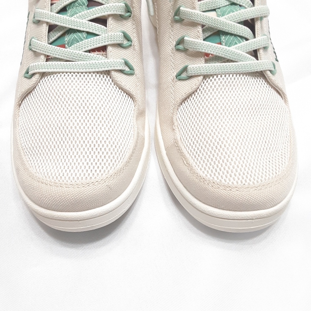 Hurley Lightweight Women's Off White and Mint Green Casual Slip On Shoes size 9 - Picture 6 of 12